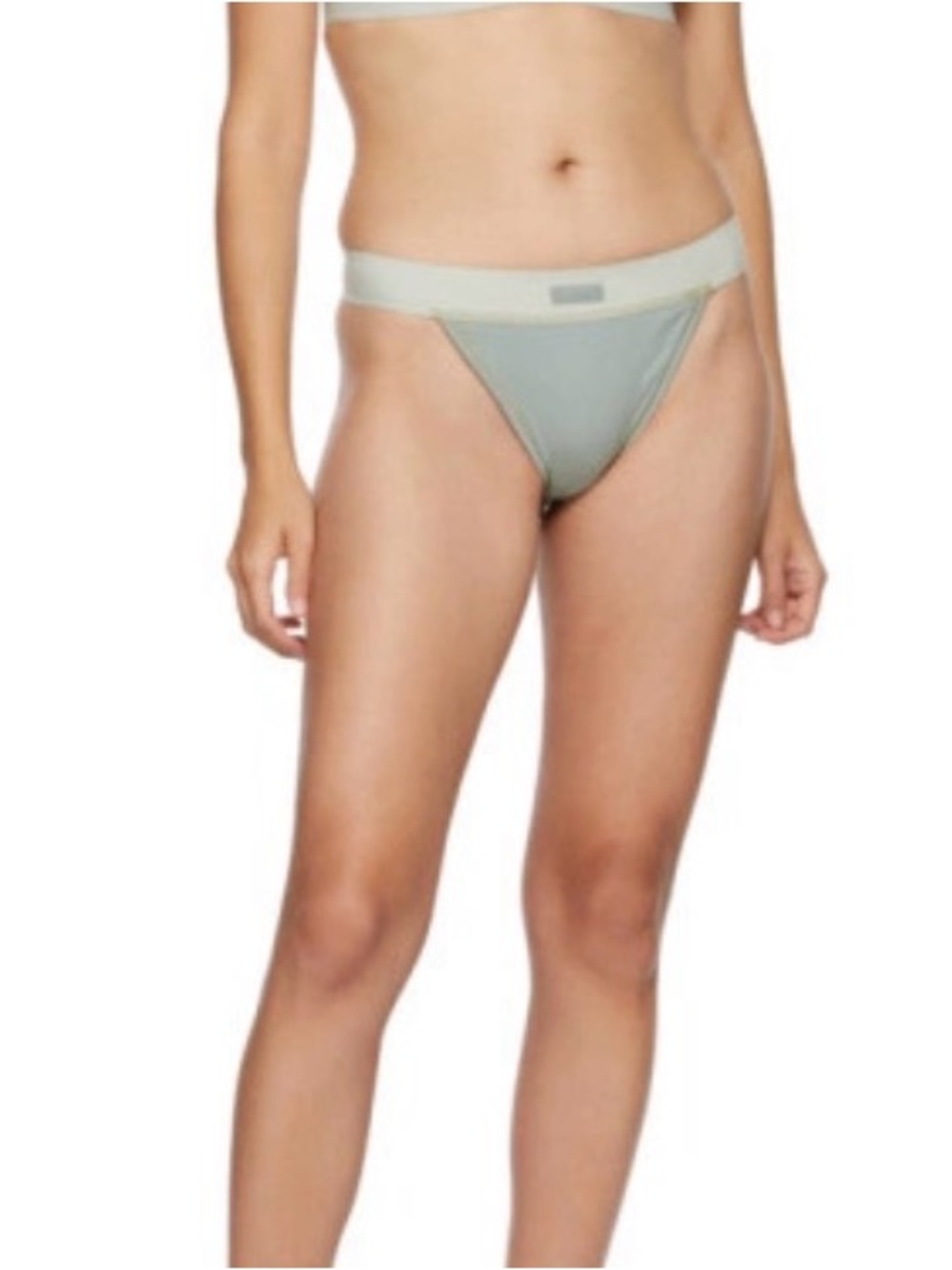 🌳SKIMS Cotton Rib Thong | Mineral | Size 3X | NWT 🏷️